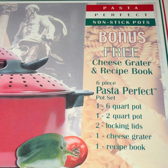 Red Non-Stick Pasta Cookware Set - Picture 4 of 4